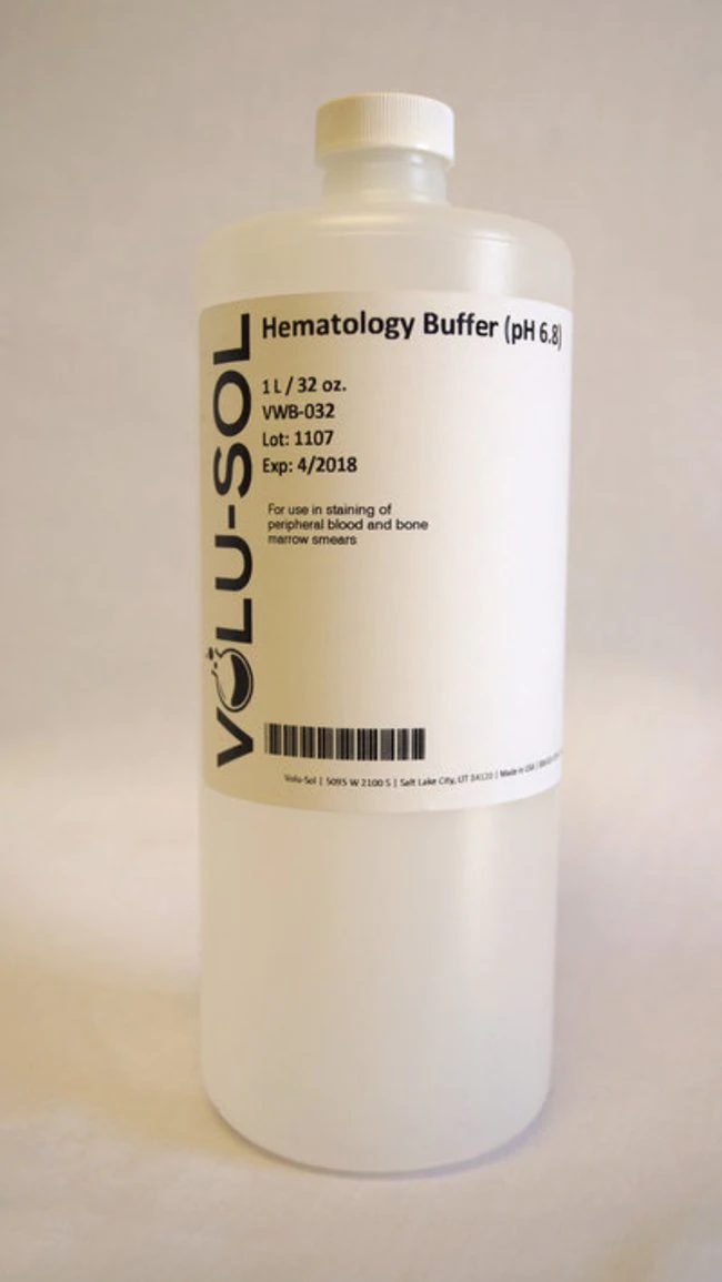 Hematology Reagent Hematology Buffer pH 6.8 32 oz. Volu-Sol™ by Volu-Sol Inc  ID VWB032